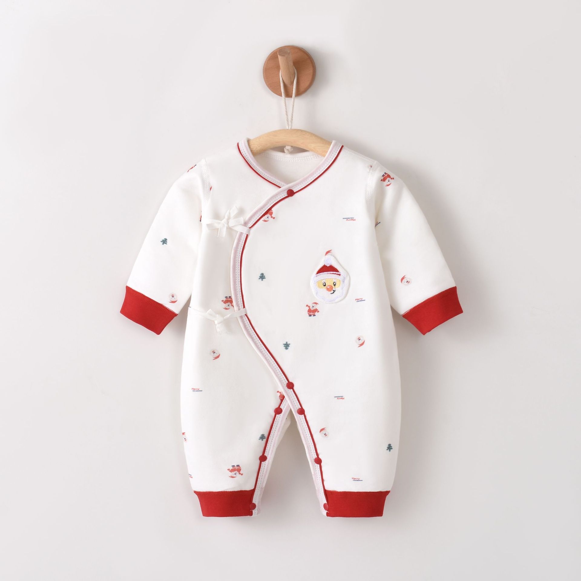 婴儿连体衣秋冬季薄棉婴儿衣服宝宝包屁衣夹棉40克新生儿满月服