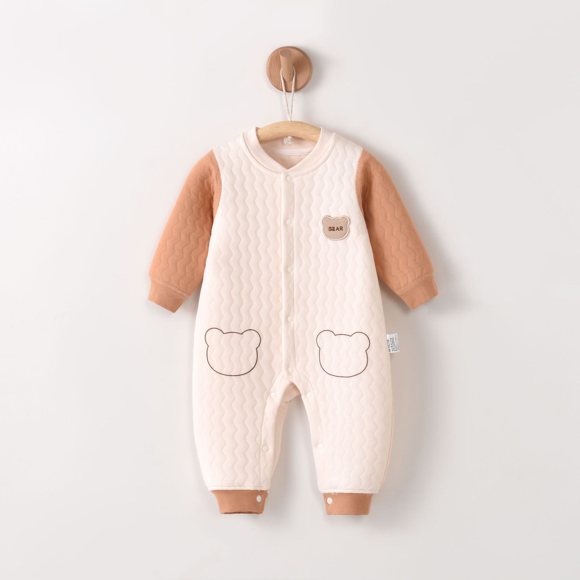 婴儿连体衣春秋新生儿衣服宝宝纯棉男哈衣爬服秋装婴幼儿秋冬套装