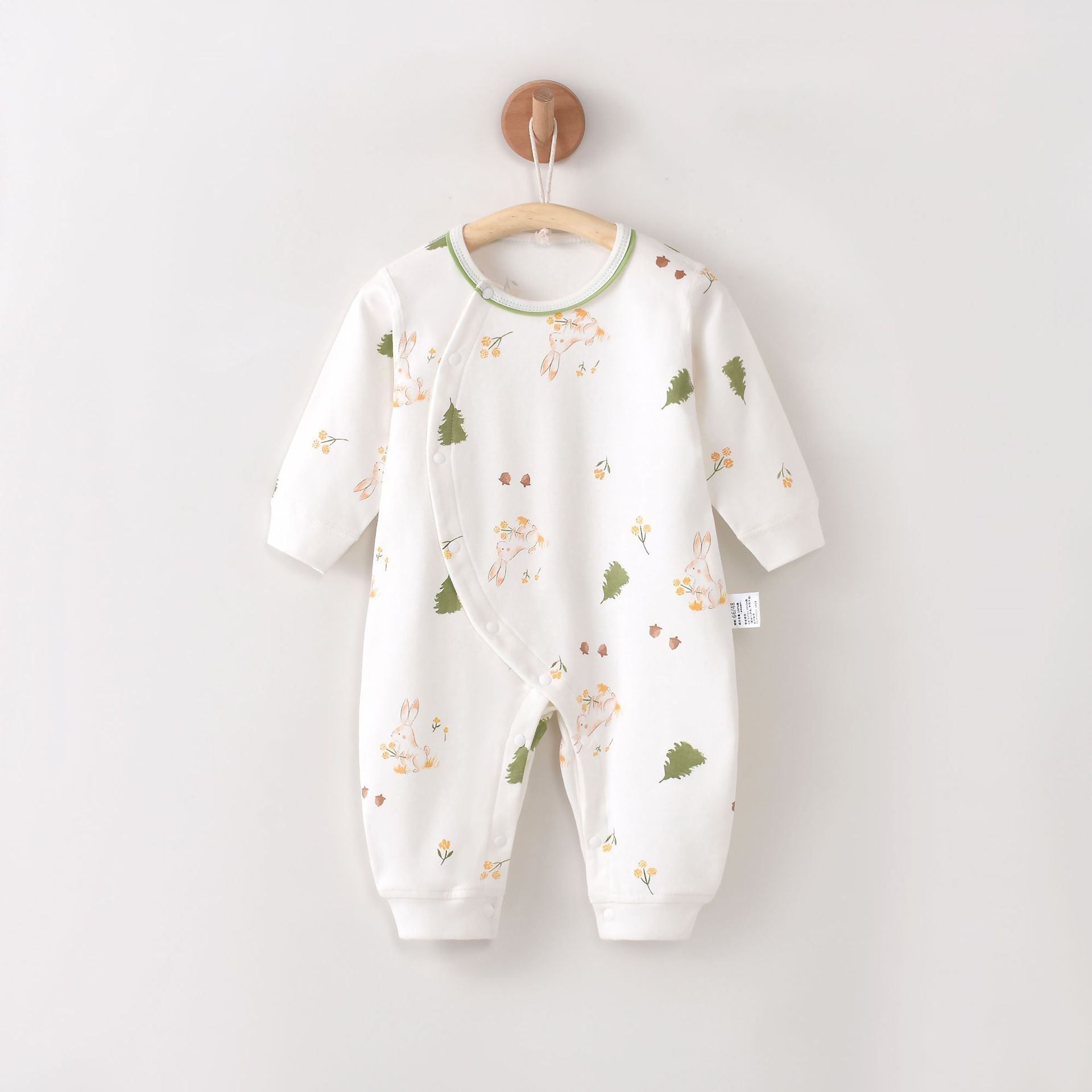 新生儿衣服婴儿连体衣春秋季纯棉0-6-18月宝宝哈衣爬服四季款睡衣