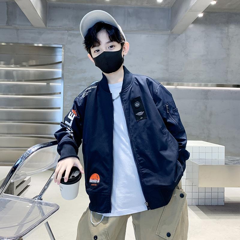 男童夹克外套2025新款儿童棒球服春秋款大童洋气上衣秋装男孩潮流