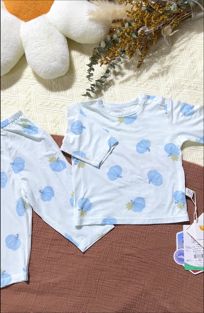 婴儿内衣套装莫代尔婴儿衣服a类宝宝家居服睡衣夏季宝宝分体套装