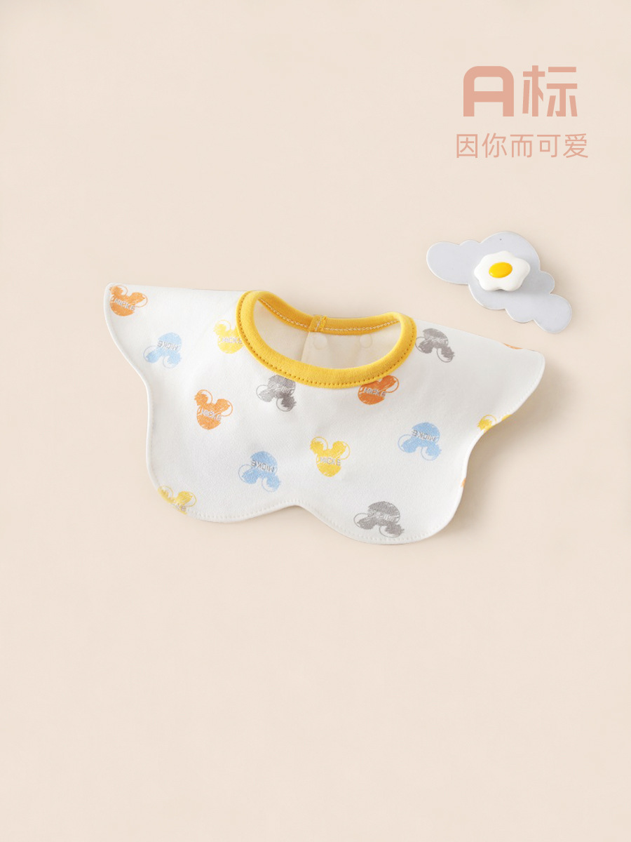 婴儿围嘴全棉新生儿防水口水巾a类防吐奶小宝宝全棉围兜婴儿口水