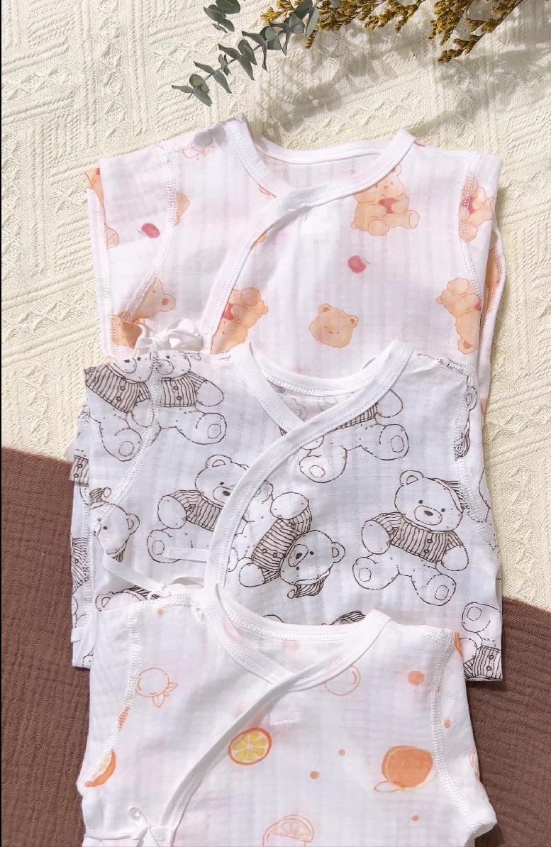 宝宝连体衣夏季新生儿空调服婴儿连体衣冰氧棉宝宝蝴蝶衣婴儿衣服