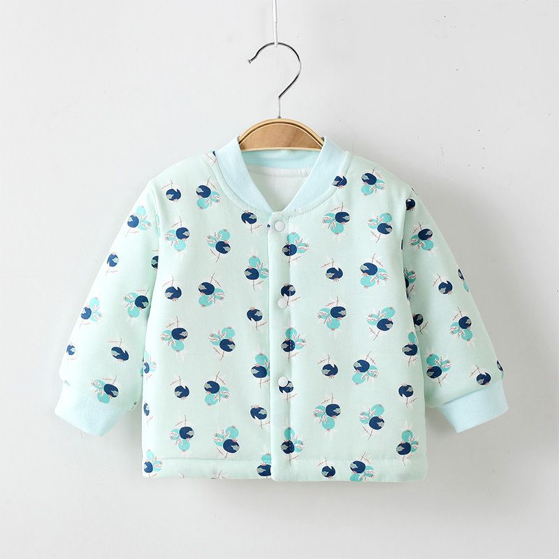 宝宝夹棉上衣薄棉袄婴幼儿春秋冬季保暖上衣儿童内胆棉衣小棉袄