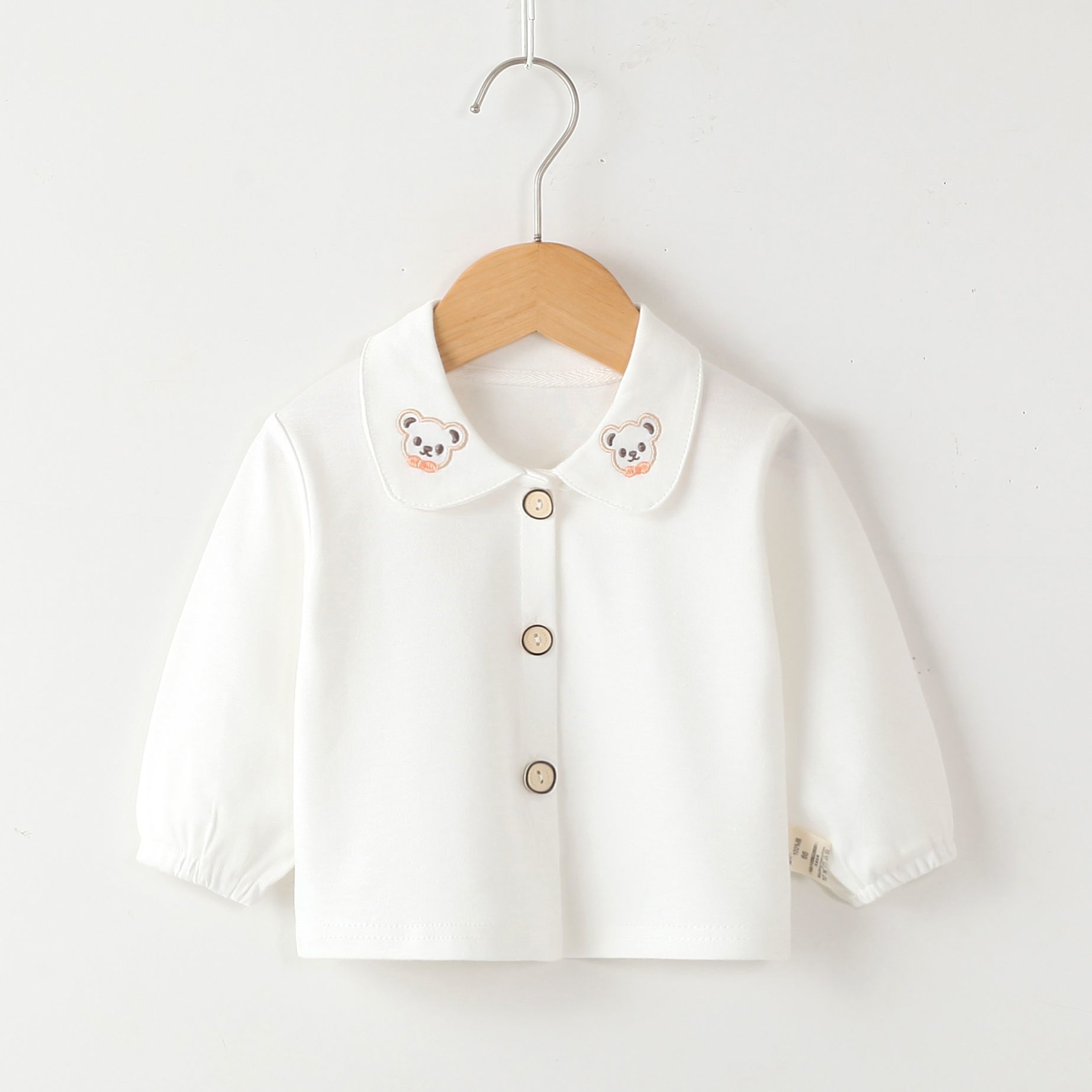 宝宝秋装纯棉衣服男女宝宝长袖打底衫婴儿洋气对开秋衣春秋款外套