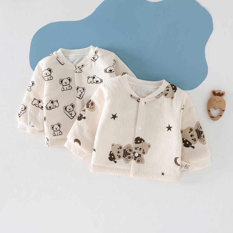 2件秋冬夹棉薄棉婴儿棉衣棉袄棉服男女童宝宝棉衣内胆小童薄棉袄