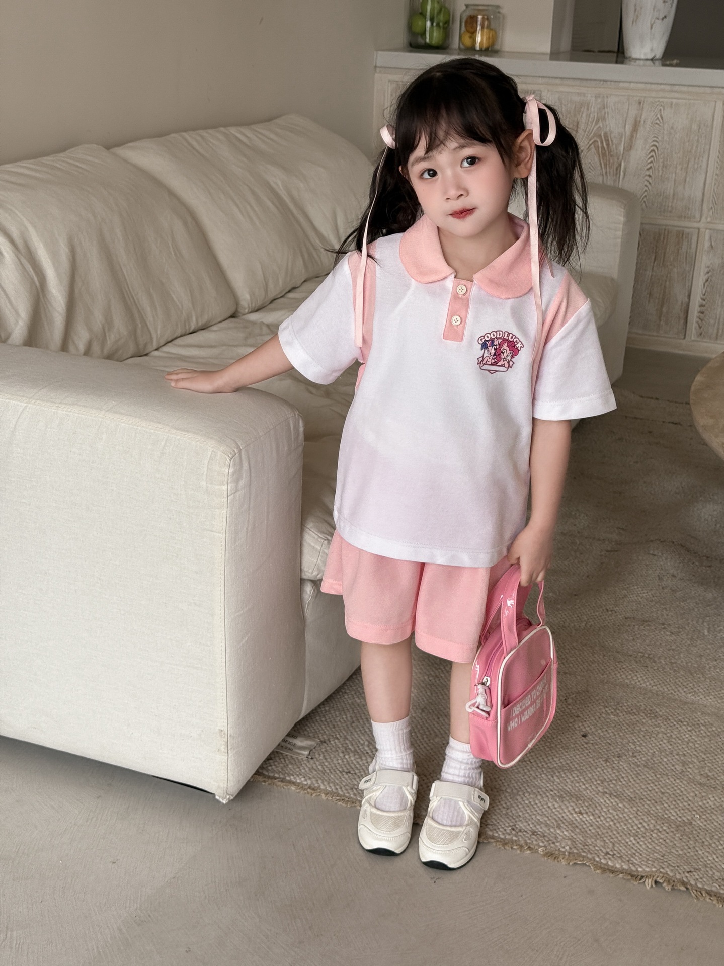 夏季新款小马宝莉运动POLO套装史努比童装正品男童翻领t恤运动衫