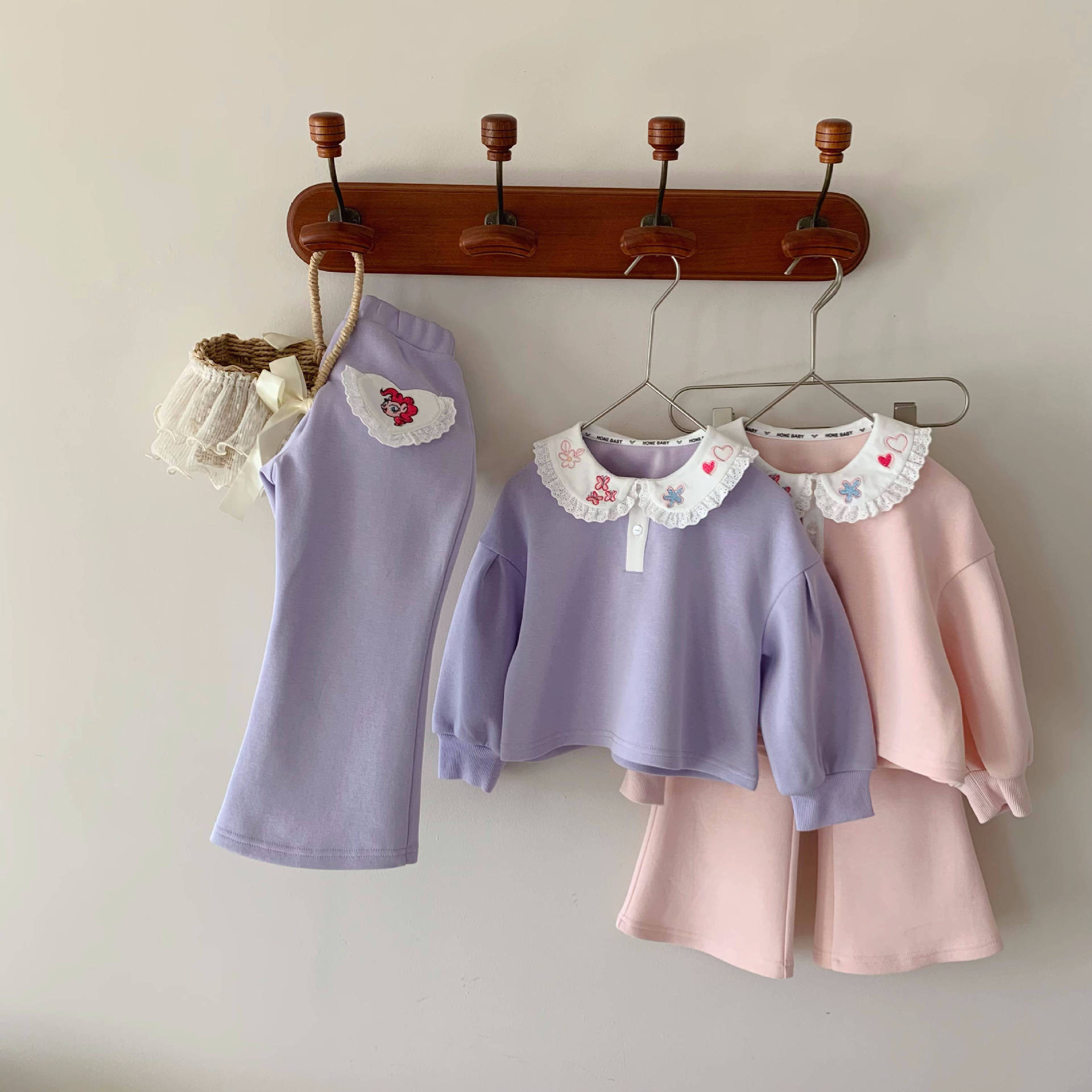 25年春秋小马宝莉碧琪娃娃领卫衣套装