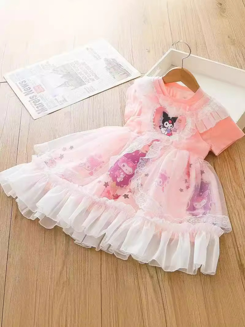 女童夏季连衣裙库洛米洛丽塔公主洋气儿童裙子蓬蓬裙爆款