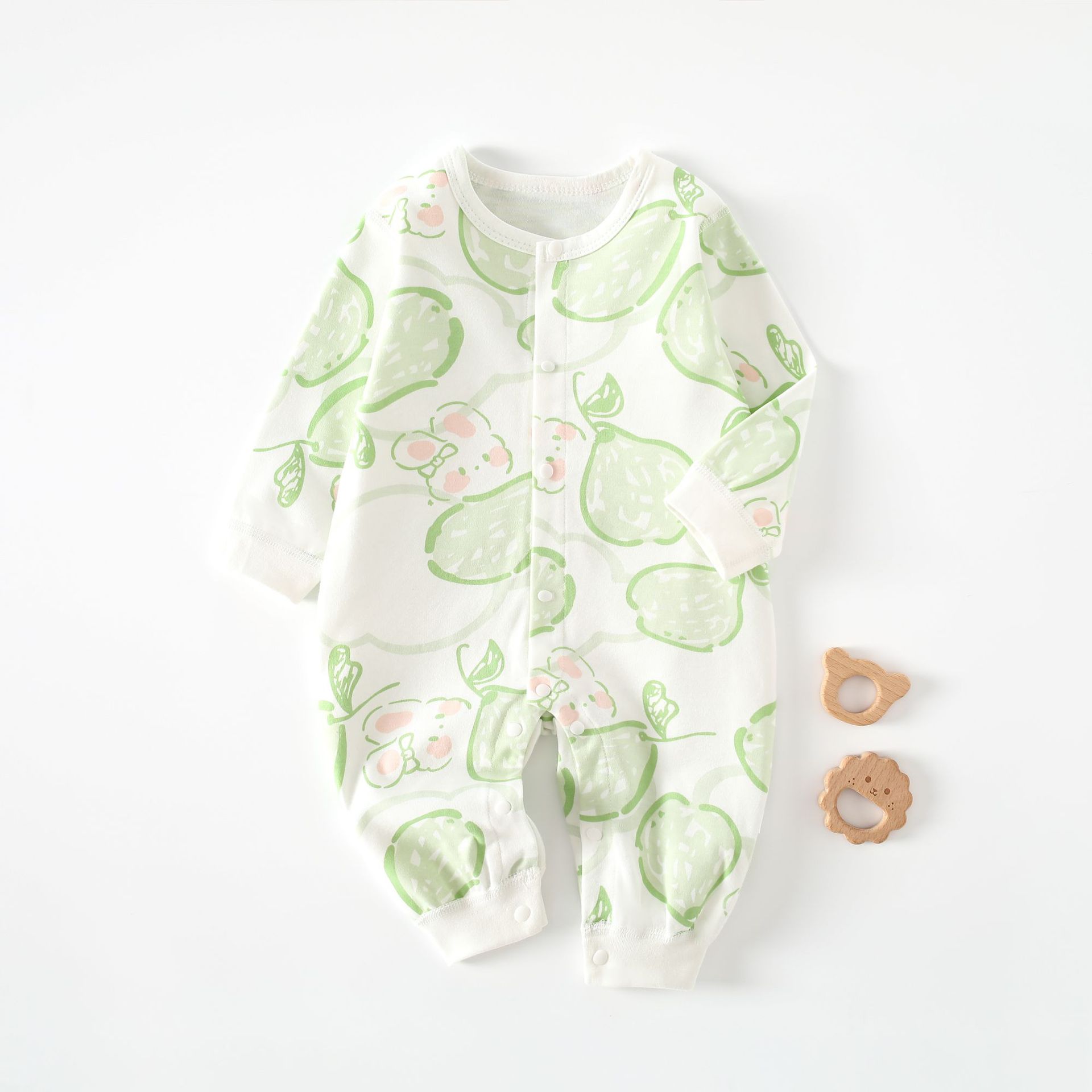 新生儿连体衣A类纯棉刚出生婴儿衣服春秋季男女宝宝哈衣