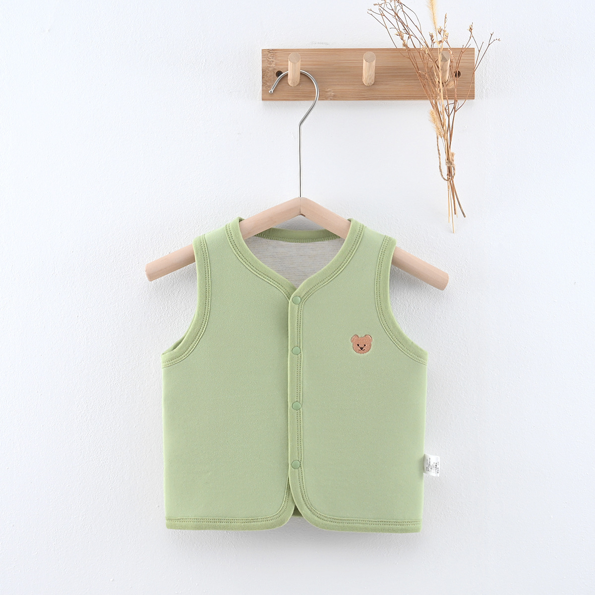 儿童保暖背心德绒秋冬婴儿护肚马甲内穿加绒发热男女童宝宝小背心