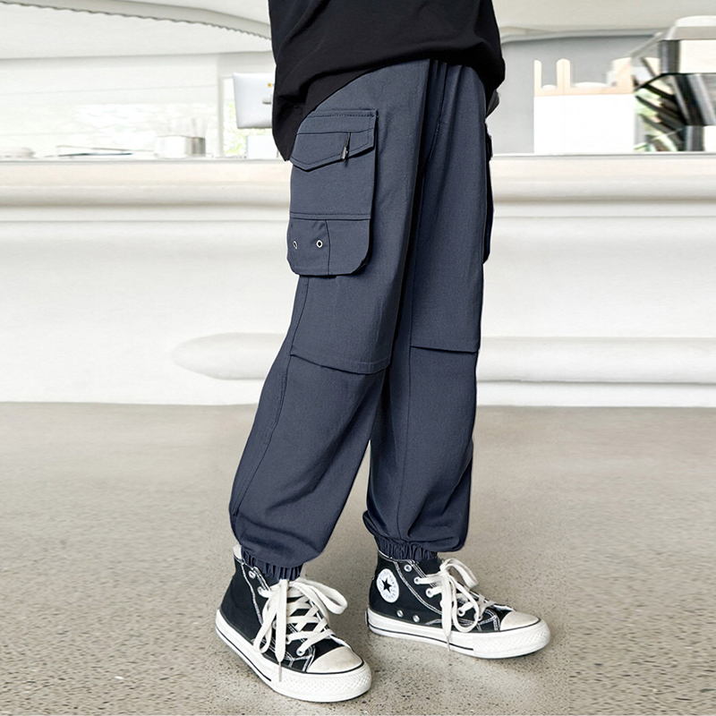 男童裤子春秋款休闲裤2025新款秋季工装裤中大儿童男孩长裤潮