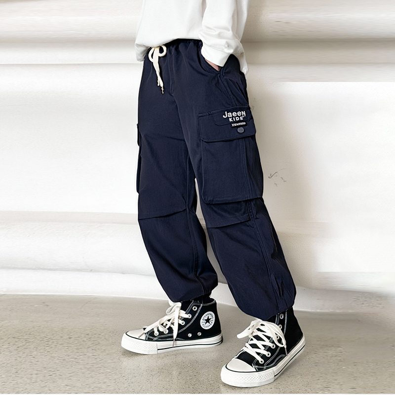 男童裤子春秋款2025新款儿童秋装休闲工装裤中大童男孩秋季长裤潮
