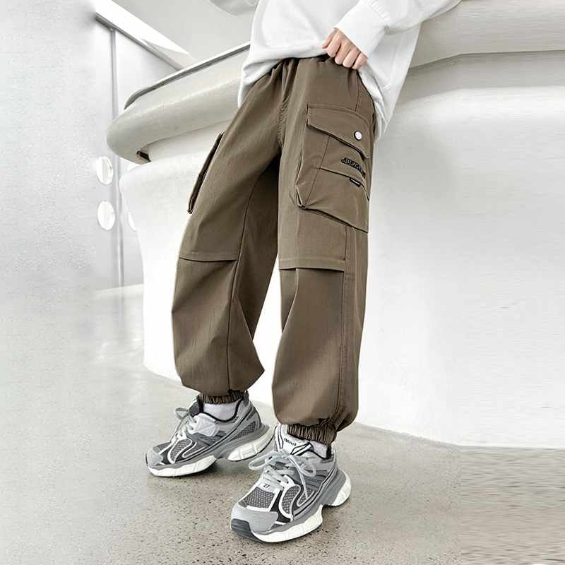 儿童装男童春秋裤子春秋款2025年新款秋装中大童休闲运动裤