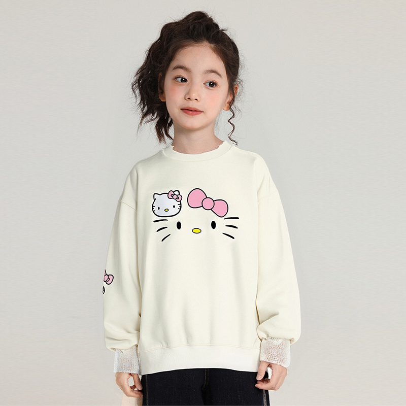 女童卫衣春秋款2025新款儿童装洋气时髦上衣中大童秋装打底衫潮酷