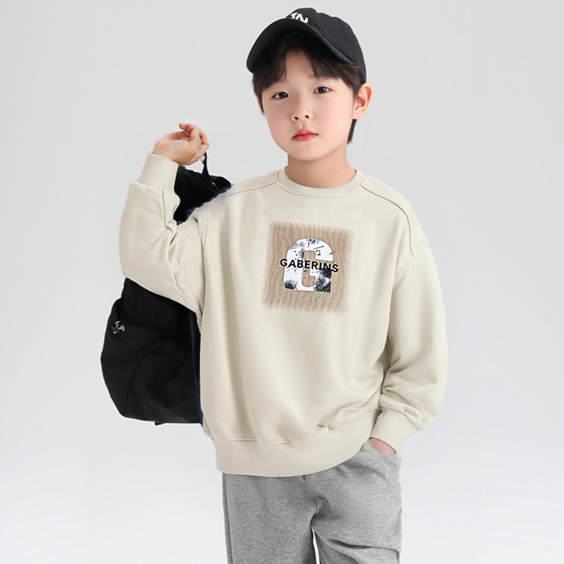 男童卫衣春秋款2025新款中大童秋季男孩秋装儿童痞帅上衣