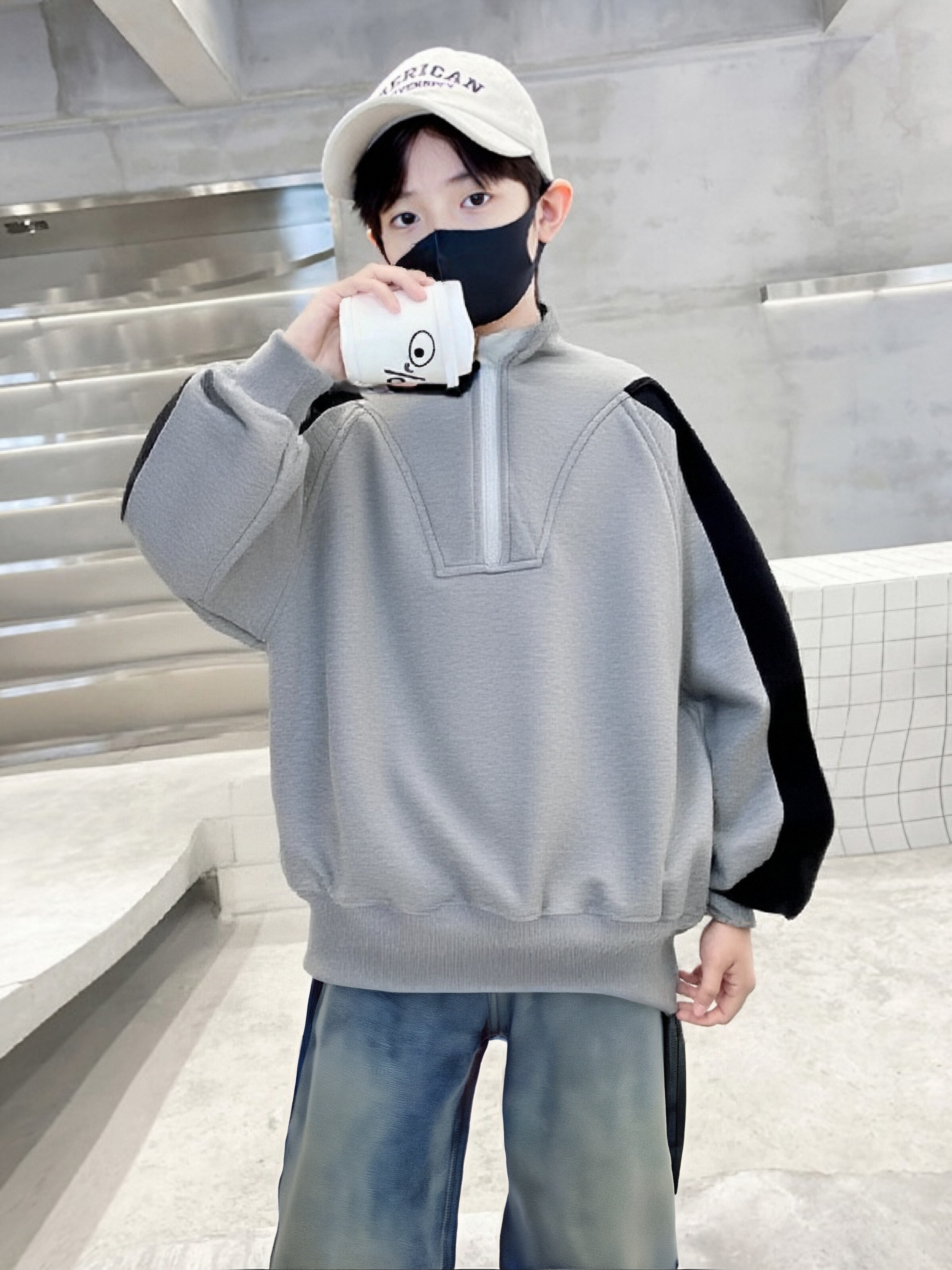 儿童装男童秋装卫衣2025春秋款新款秋季男孩大童酷帅衣服潮