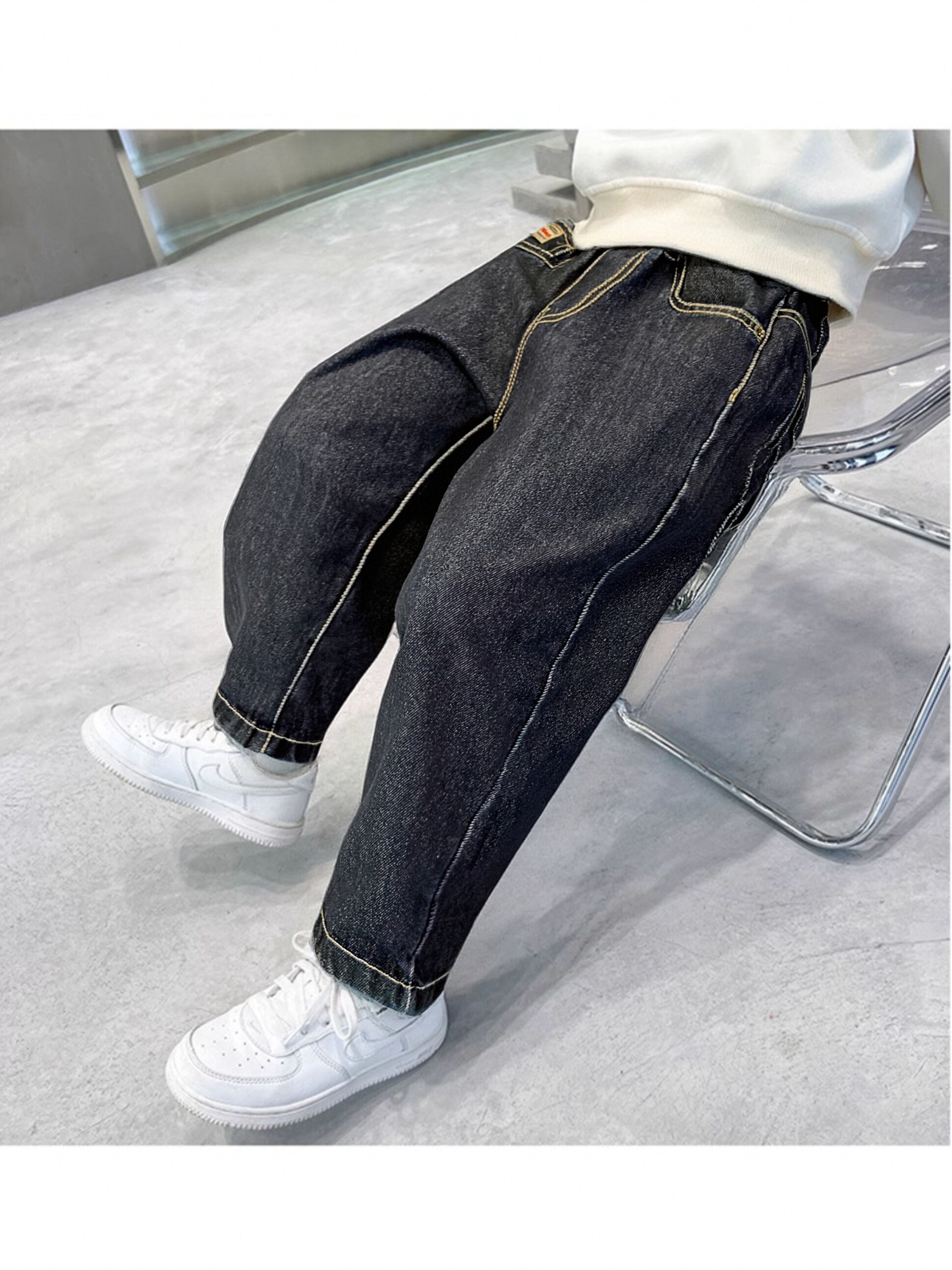 儿童装男童牛仔裤子春秋款2025新款男孩秋季长裤休闲中大童秋装潮