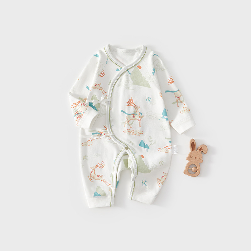 安阳童装a类新生儿衣服纯棉连体衣婴儿和尚服初生宝宝春秋季衣服